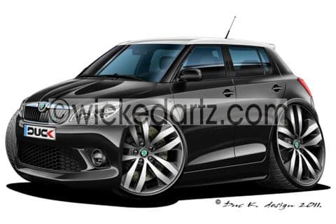 Skoda Fabia vRS MK2 Black DK (Items from £9.50)