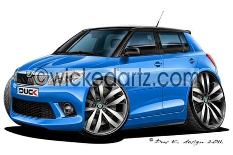 Skoda Fabia vRS MK2 Blue DK (Items from £9.50)