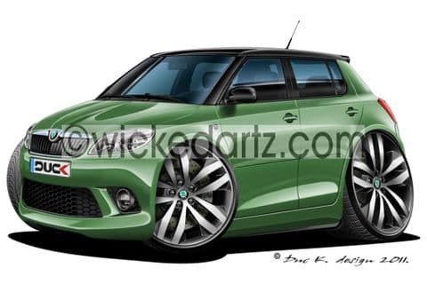 Skoda Fabia vRS MK2 Green DK (Items from £9.50)