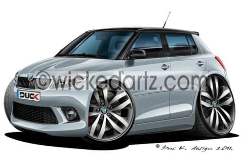 Skoda Fabia vRS MK2 Silver DK (Items from £9.50)
