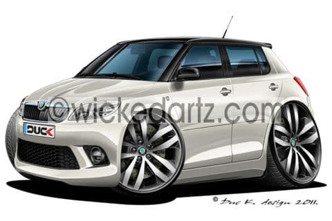 Skoda Fabia vRS MK2 White DK (Items from £9.50)