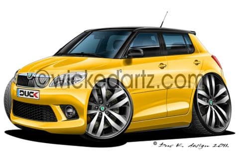 Skoda Fabia vRS MK2 Yellow DK (Items from £9.50)