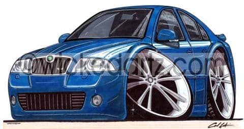 Skoda Octavia vRS Blue (Items from £9.50)