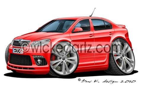 Skoda Octavia vRS Red DK (Items from £9.50)
