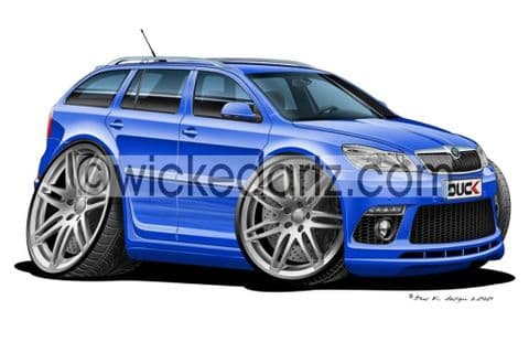 Skoda Octavia vRS Touring Blue DK (Items from £9.50)