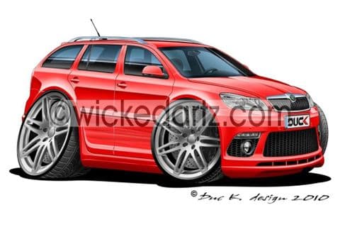 Skoda Octavia vRS Touring Red DK (Items from £9.50)