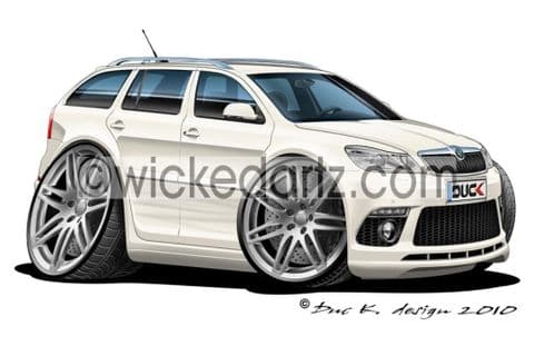 Skoda Octavia vRS Touring White DK (Items from £9.50)