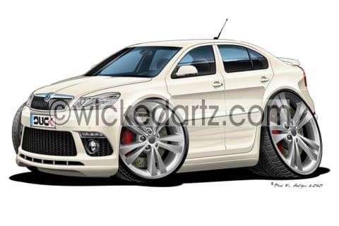Skoda Octavia vRS White DK (Items from £9.50)