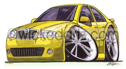 Skoda Octavia vRS Yellow (Items from £9.50)