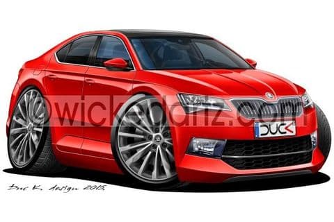 Skoda Superb 2015+ Red DK (Items from £9.50)