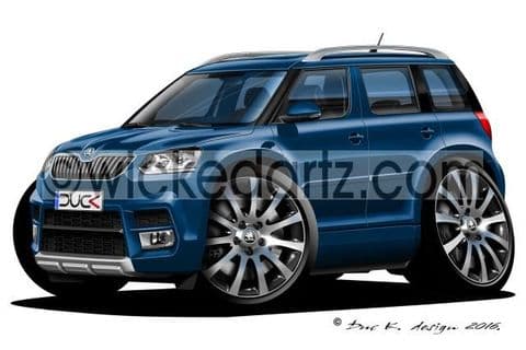 Skoda Yeti Crossover Blue DK (Items from £9.50)