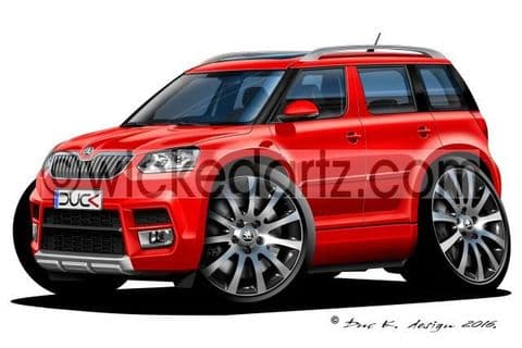 Skoda Yeti Crossover Red DK (Items from £9.50)