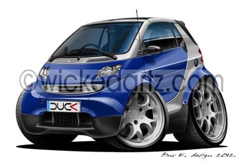 Smart Car MK2 'Peanut Lights' Blue DK (Items from £9.50)