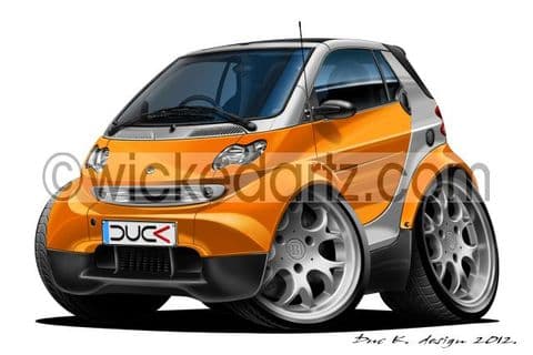 Smart Car MK2 'Peanut Lights' Orange DK (Items from £9.50)
