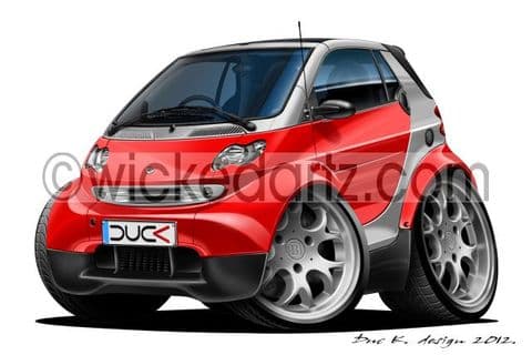 Smart Car MK2 'Peanut Lights' Red DK (Items from £9.50)