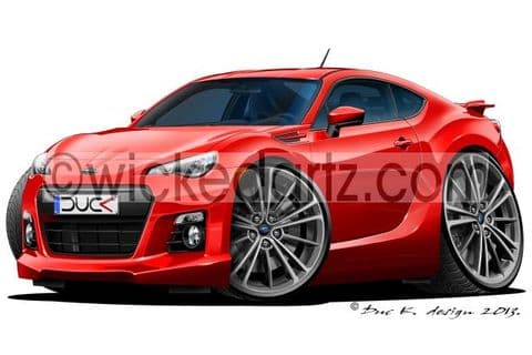 Subaru BRZ Red DK (Items from £9.50)