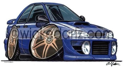 Subaru Impreza Classic Turbo Blue (Items from £9.50)