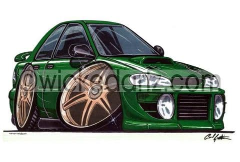 Subaru Impreza Classic Turbo Green (Items from £9.50)