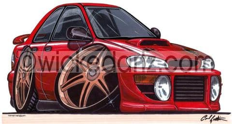 Subaru Impreza Classic Turbo Red (Items from £9.50)