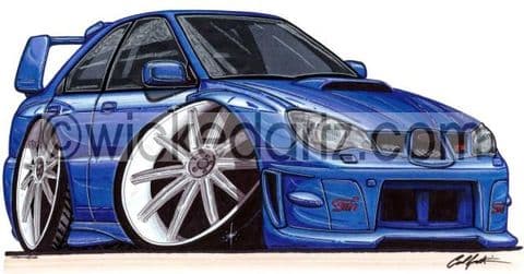 Subaru Impreza STi 2006 Blue (Items from £9.50)