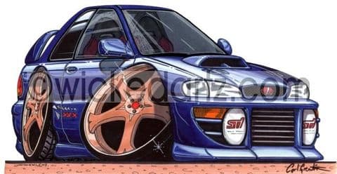 Subaru Impreza STi 3 Door Blue (Items from £9.50)