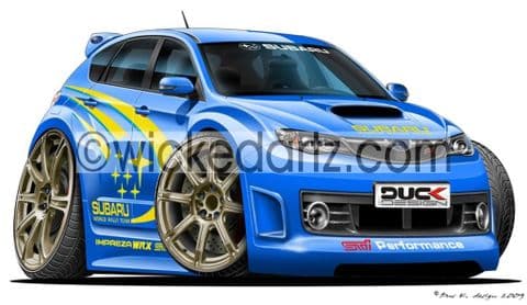 Subaru Impreza World Rally Car 2008 DK (Items from £9.50)
