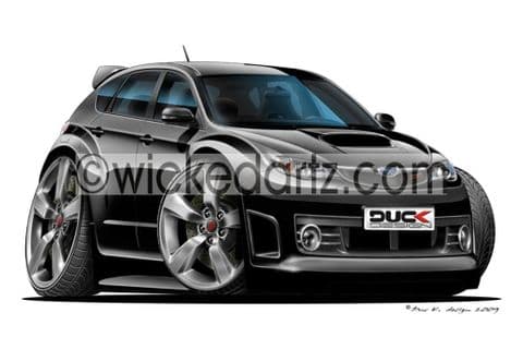 Subaru Impreza WRX STi 2008 Black DK (Items from £9.50)