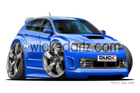 Subaru Impreza WRX STi 2008 Blue DK (Items from £9.50)