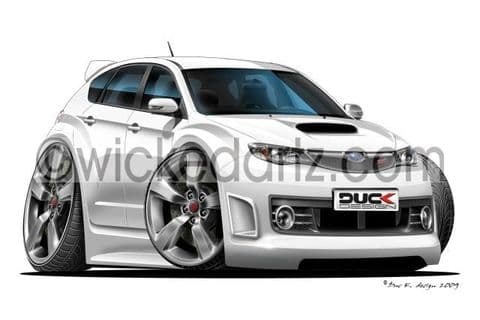 Subaru Impreza WRX STi 2008 White DK (Items from £9.50)