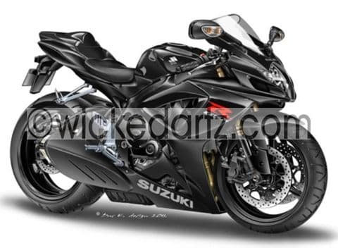 Suzuki GSXR 600 Black DK (Items from £9.50)