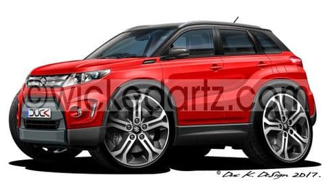 Suzuki Vitara MK4 SUV Red DK (Items from £9.50)