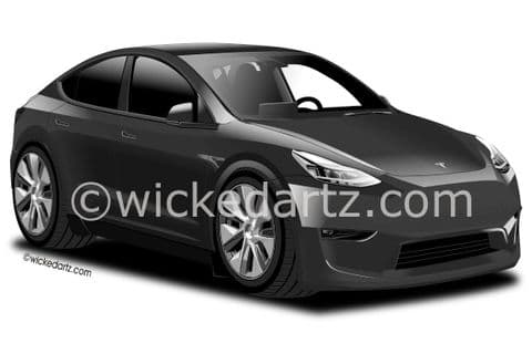 Tesla Model Y EV 2021+ Black (Items from £9.50)