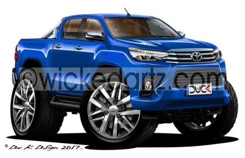 Toyota Hi-Lux 2016+ Blue DK (Items from £9.50)