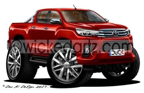 Toyota Hi-Lux 2016+ Dark Red DK (Items from £9.50)