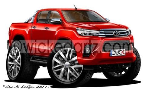 Toyota Hi-Lux 2016+ Red DK (Items from £9.50)