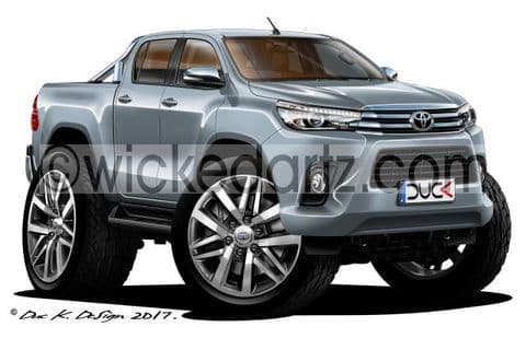 Toyota Hi-Lux 2016+ Silver DK (Items from £9.50)