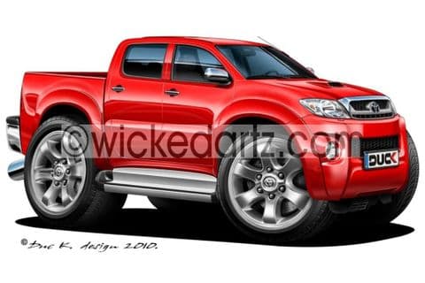 Toyota Hi-Lux Red DK (Items from £9.50)