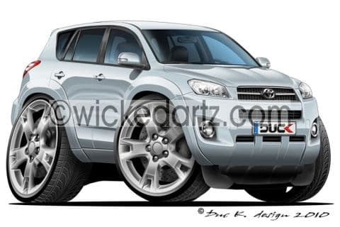 Toyota RAV 4 Silver DK (Items from £9.50)