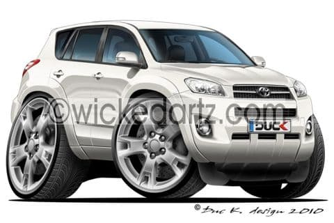 Toyota RAV 4 White DK (Items from £9.50)