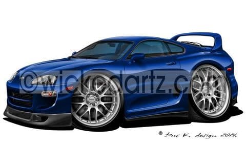 Toyota Supra MK4 Coupe Blue DK (Items from £9.50)
