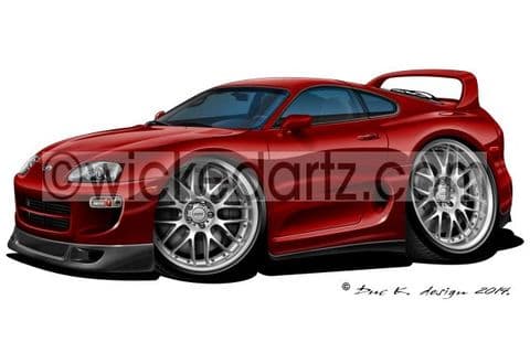 Toyota Supra MK4 Coupe Burgundy DK (Items from £9.50)