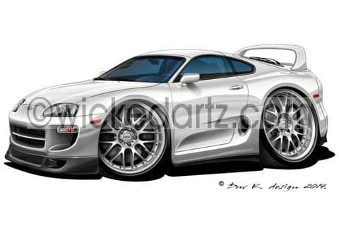 Toyota Supra MK4 Coupe White DK (Items from £9.50)