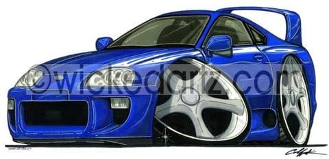 Toyota Supra Turbo Blue (Items from £9.50)