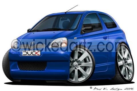 Toyota Yaris MK1 Blue DK (Items from £9.50)