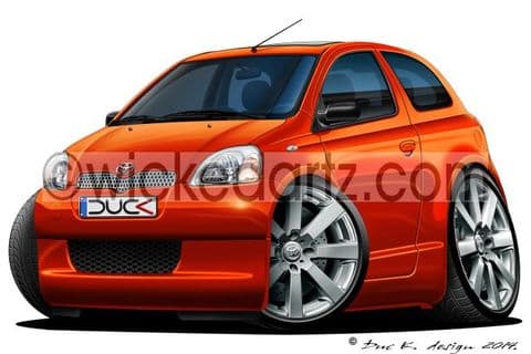 Toyota Yaris MK1 Metallic Orange DK (Items from £9.50)