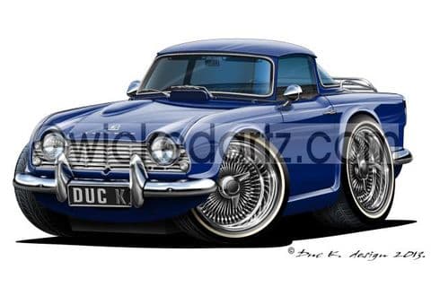 Triumph TR4 in Dark Blue DK (Items from £9.50)
