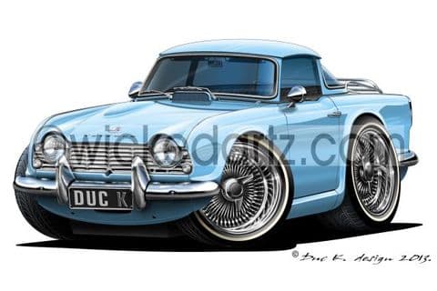 Triumph TR4 in Sky Blue DK (Items from £9.50)