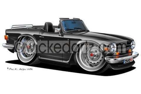 Triumph TR6 Black DK (Items from £9.50)