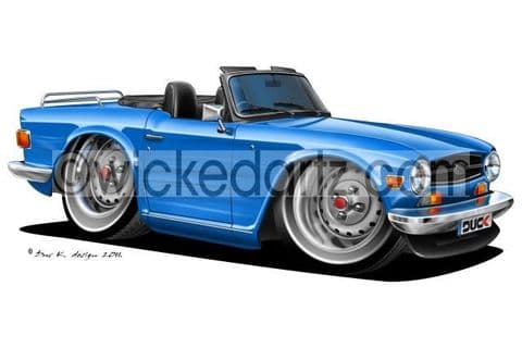 Triumph TR6 Blue DK (Items from £9.50)