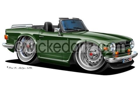 Triumph TR6 Green DK (Items from £9.50)